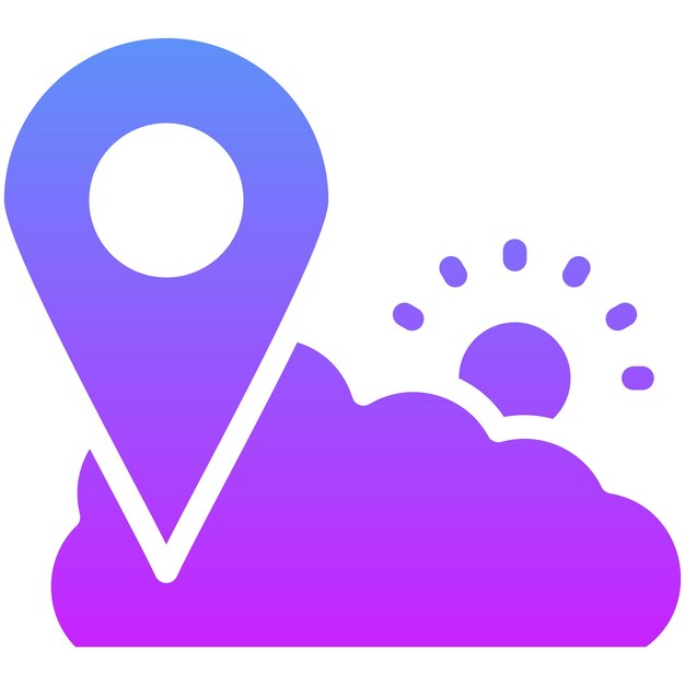 Ilustración del icono vectorial del tiempo local del conjunto de iconos de planificación de vacaciones