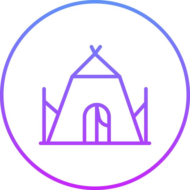 Ilustración del icono vectorial de la tienda del conjunto de iconos de entretenimiento
