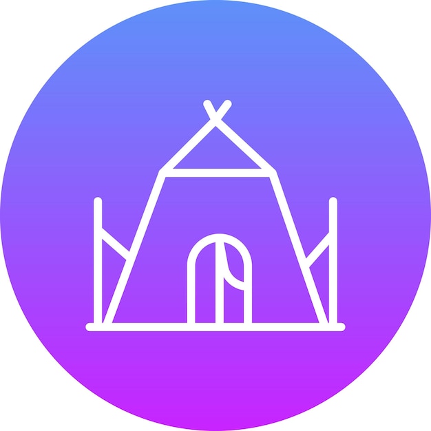 Ilustración del icono vectorial de la tienda del conjunto de iconos de entretenimiento