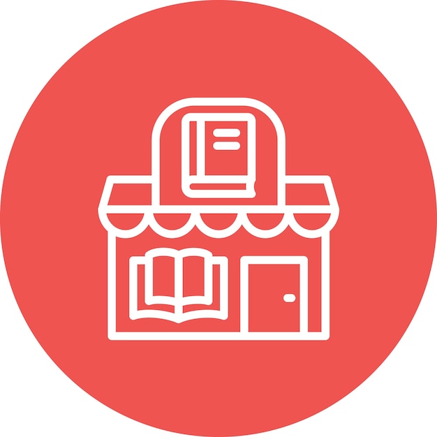 Ilustración del icono vectorial de la tienda del conjunto de iconos de tiendas y tiendas