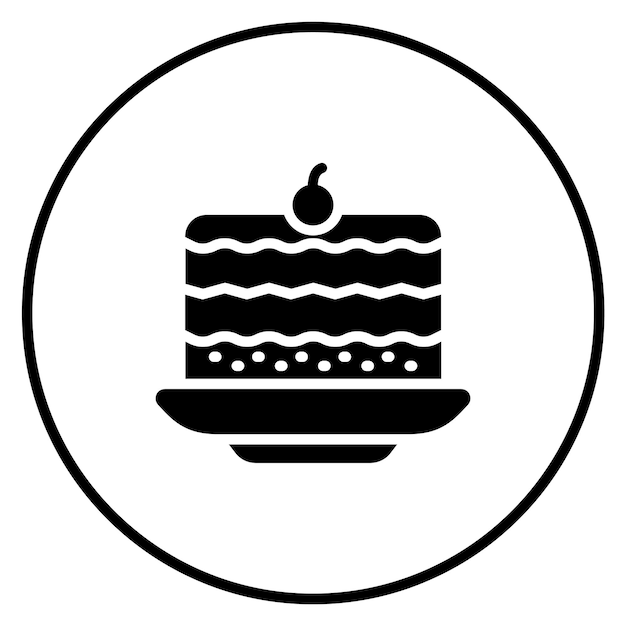 Ilustración del icono vectorial de Tiramisu del conjunto de iconos de dulces y dulces
