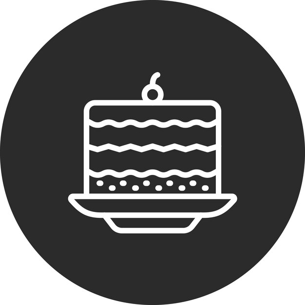 Ilustración del icono vectorial de Tiramisu del conjunto de iconos de dulces y dulces