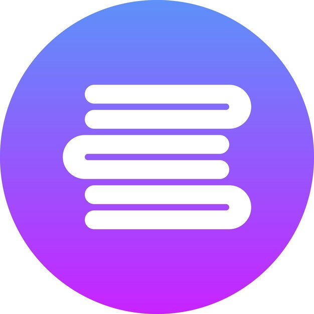 Ilustración del icono vectorial de la toalla del conjunto de iconos interiores