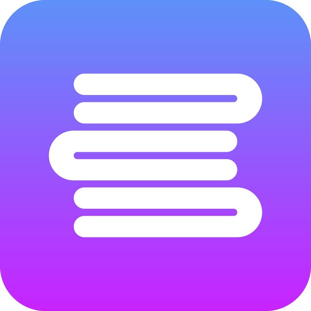 Ilustración del icono vectorial de la toalla del conjunto de iconos interiores