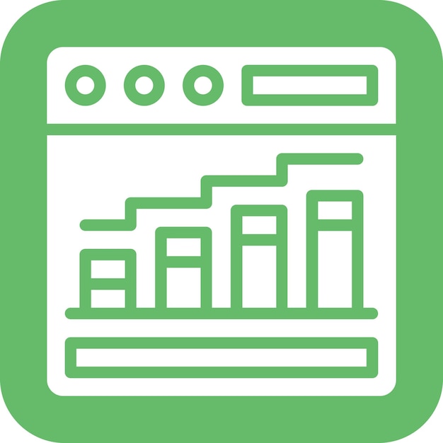 Ilustración del icono vectorial de tráfico del sitio web del conjunto de iconos de alojamiento web
