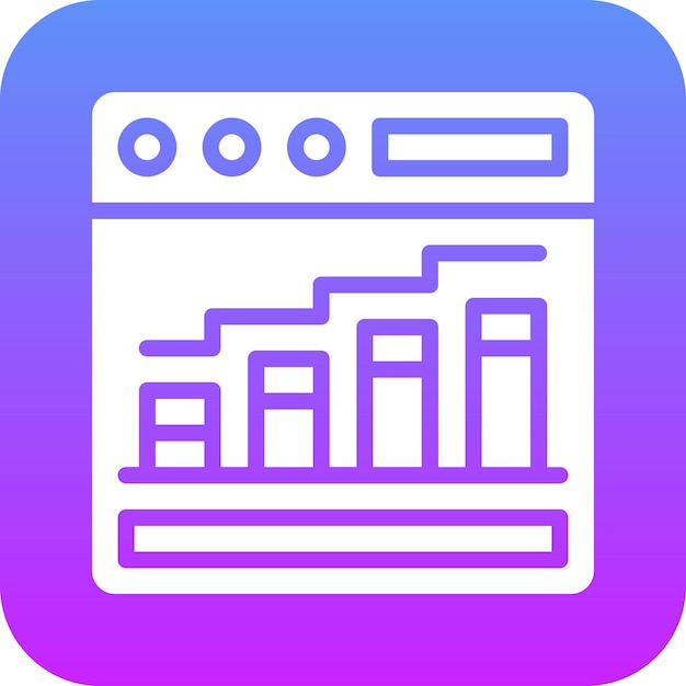 Ilustración del icono vectorial de tráfico del sitio web del conjunto de iconos de alojamiento web