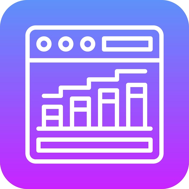 Ilustración del icono vectorial de tráfico del sitio web del conjunto de iconos de alojamiento web