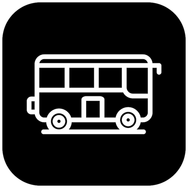 Ilustración del icono vectorial de transporte del conjunto de iconos de la peregrinación del Hajj