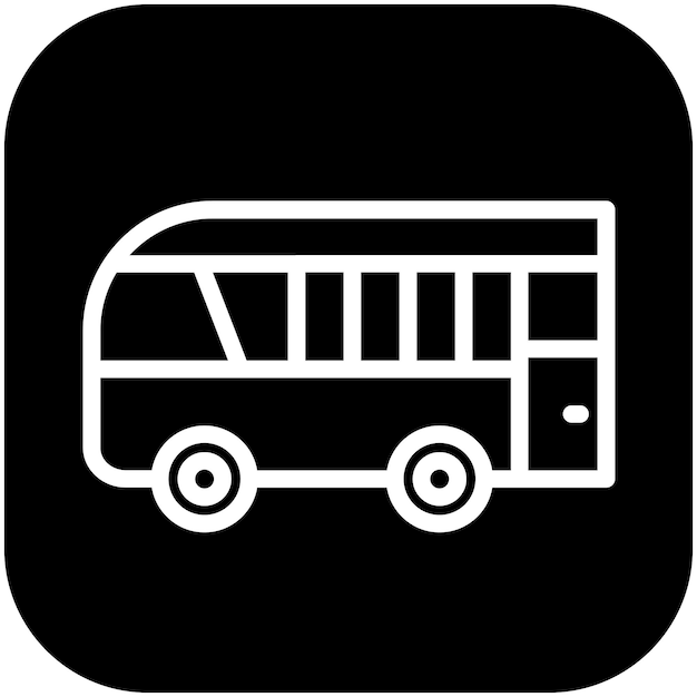 Ilustración del icono vectorial de transporte del conjunto de iconos de planificación de vacaciones