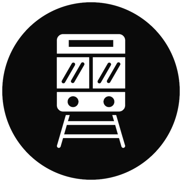 Ilustración del icono vectorial del tren del conjunto de iconos de juguetes para niños