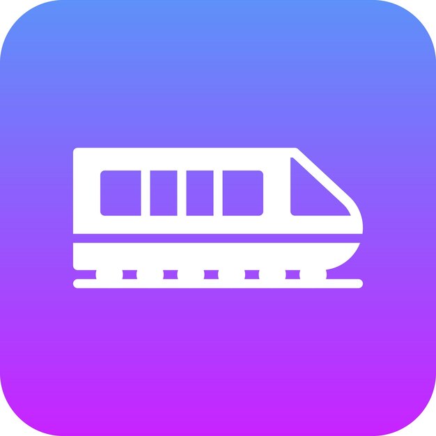 Ilustración del icono vectorial del tren del conjunto de iconos del Oeste Salvaje