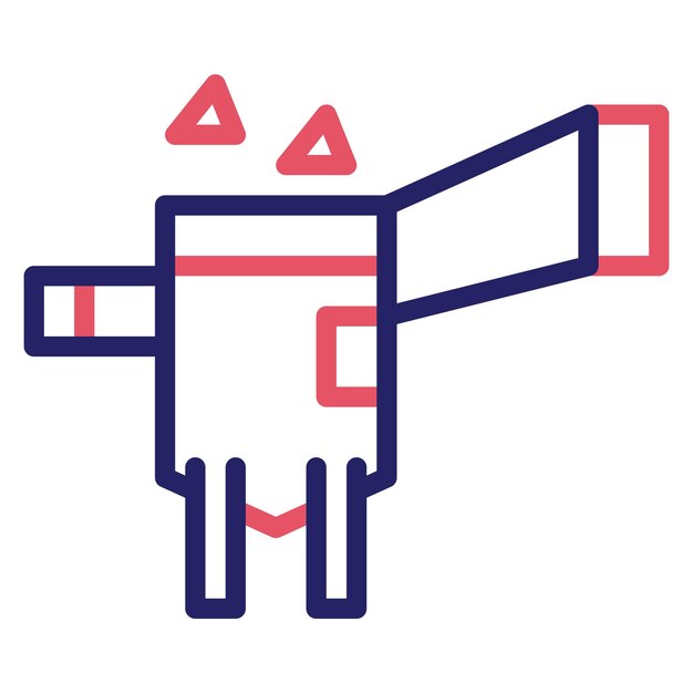 Ilustración del icono vectorial de la trituradora del conjunto de iconos del proceso industrial