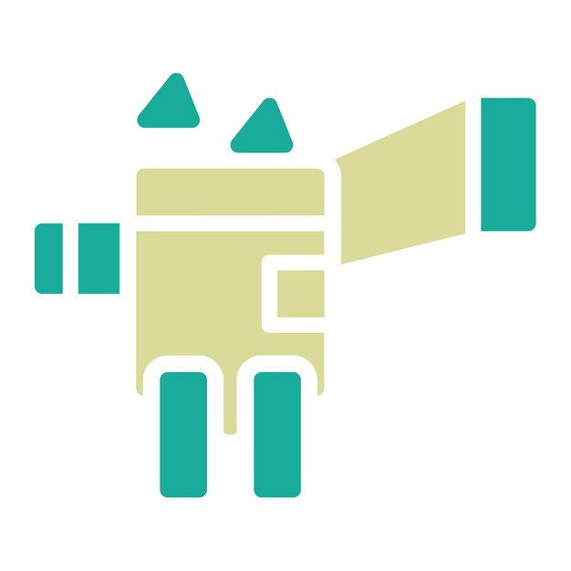 Ilustración del icono vectorial de la trituradora del conjunto de iconos del proceso industrial