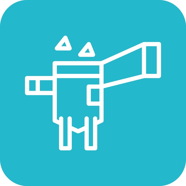 Ilustración del icono vectorial de la trituradora del conjunto de iconos del proceso industrial