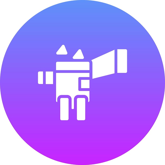 Ilustración del icono vectorial de la trituradora del conjunto de iconos del proceso industrial