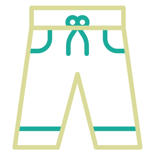 Ilustración del icono vectorial de los troncos de natación del conjunto de iconos de verano