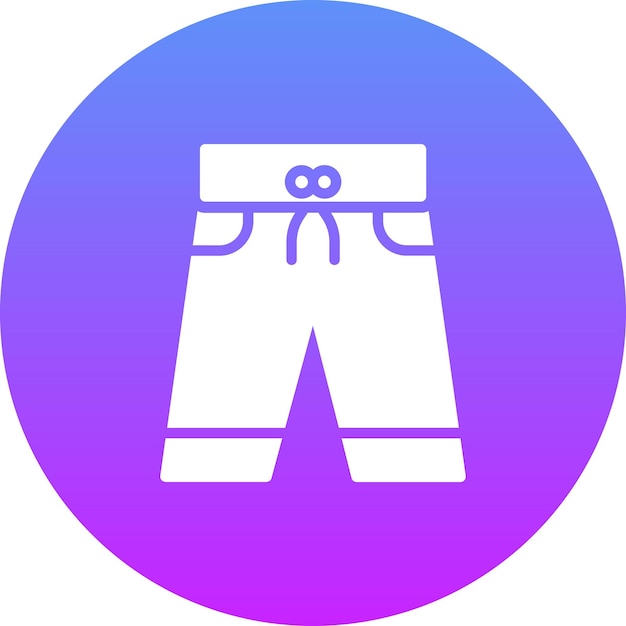 Ilustración del icono vectorial de los troncos de natación del conjunto de iconos de verano