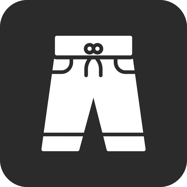 Ilustración del icono vectorial de los troncos de natación del conjunto de iconos de verano