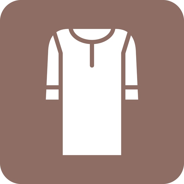 Ilustración del icono vectorial de la túnica del conjunto de iconos de Dubai