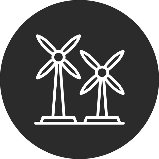 Ilustración del icono vectorial de la turbina de resorte del conjunto de iconos de resorte