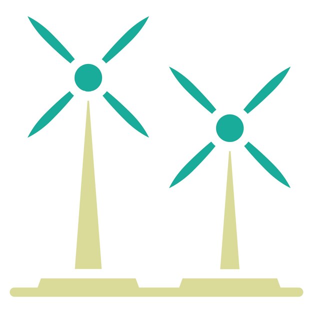 Ilustración del icono vectorial de la turbina de resorte del conjunto de iconos de resorte