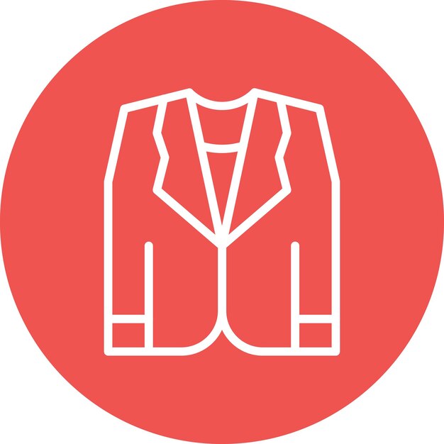 Ilustración del icono vectorial de Tuxedo del conjunto de iconos de costura