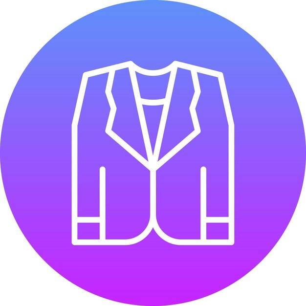 Ilustración del icono vectorial de Tuxedo del conjunto de iconos de costura