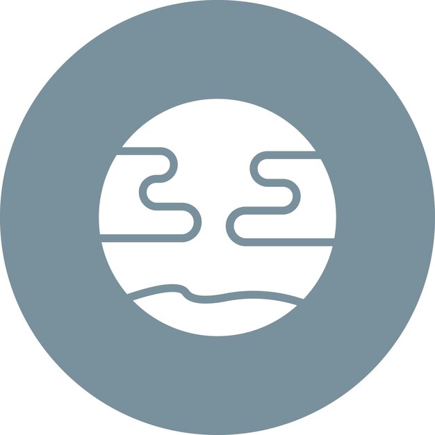 Ilustración del icono vectorial de Urano del conjunto de iconos de tecnología espacial