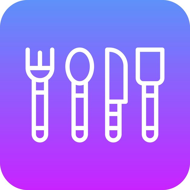 Ilustración del icono vectorial de utensilios de cocina del conjunto de iconos de artículos para el hogar