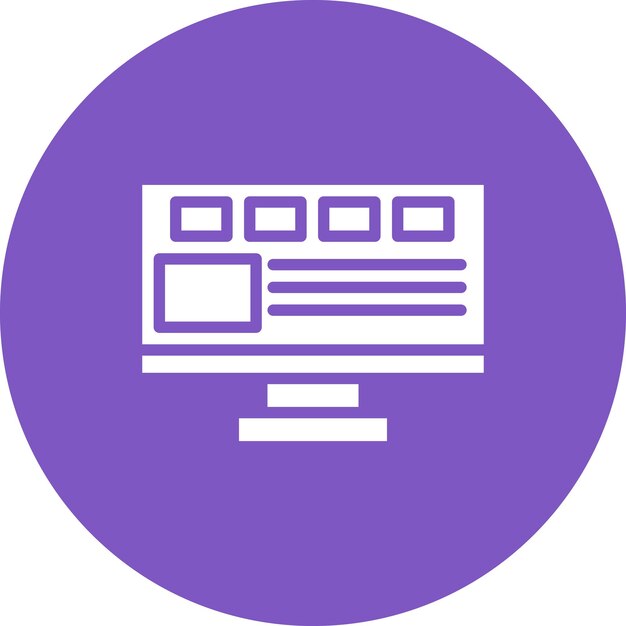 Ilustración del icono vectorial Ux del sitio web del conjunto de iconos de marketing