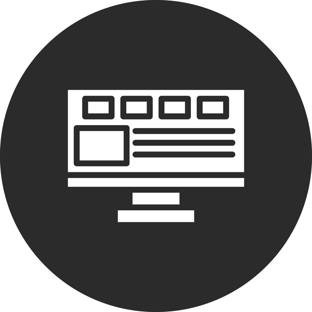 Ilustración del icono vectorial Ux del sitio web del conjunto de iconos de marketing