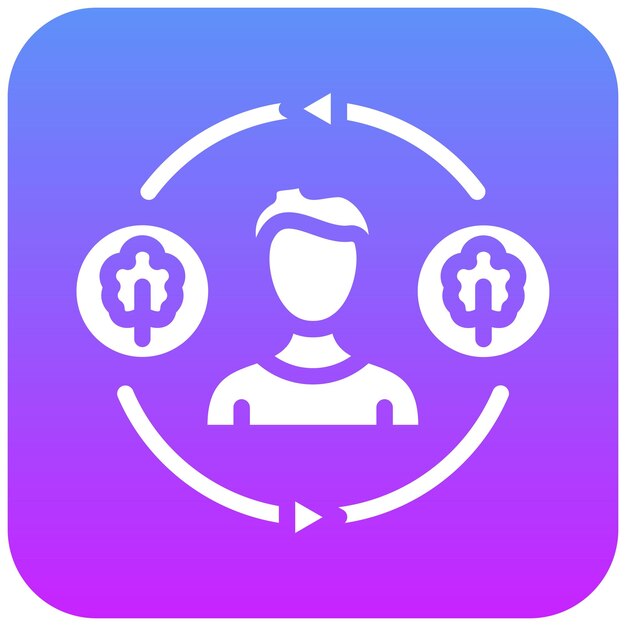 Ilustración de icono vectorial vegetariano del conjunto de iconos de estilos de vida
