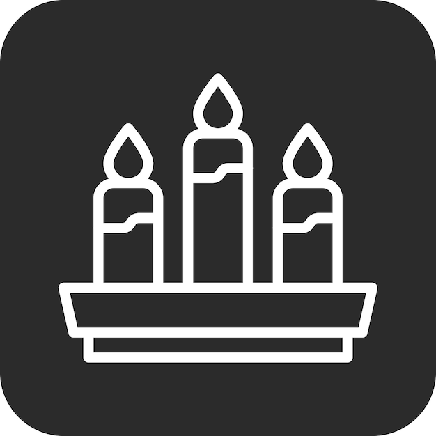 Ilustración del icono vectorial de la vela del conjunto de iconos de Pirata