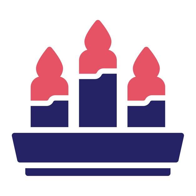 Ilustración del icono vectorial de la vela del conjunto de iconos de Pirata