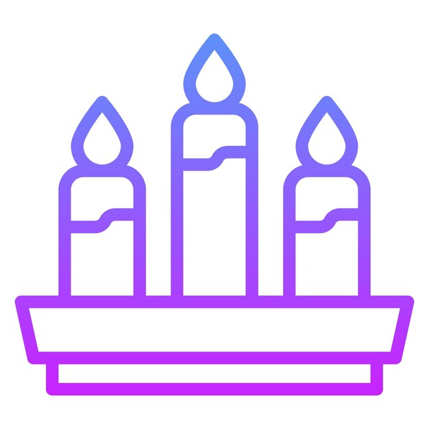 Ilustración del icono vectorial de la vela del conjunto de iconos de Pirata
