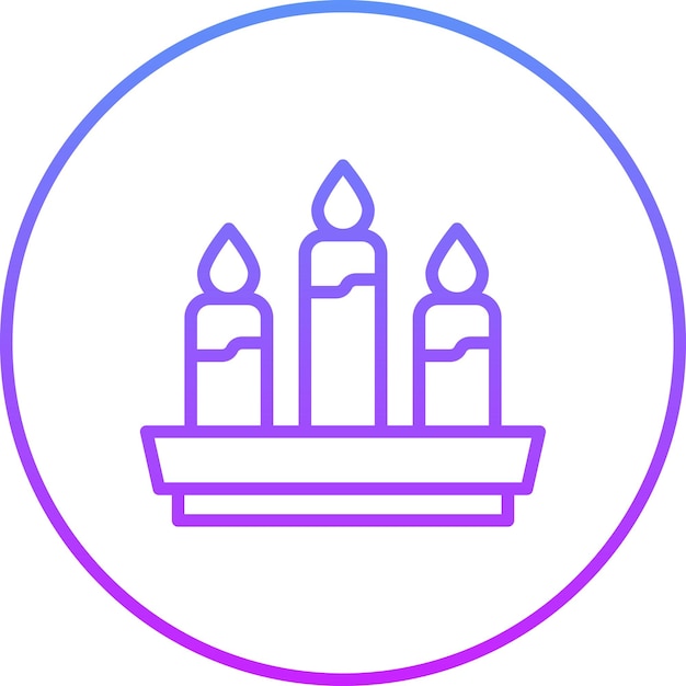 Ilustración del icono vectorial de la vela del conjunto de iconos de Pirata