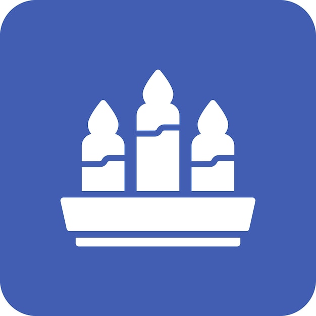 Ilustración del icono vectorial de la vela del conjunto de iconos de Pirata