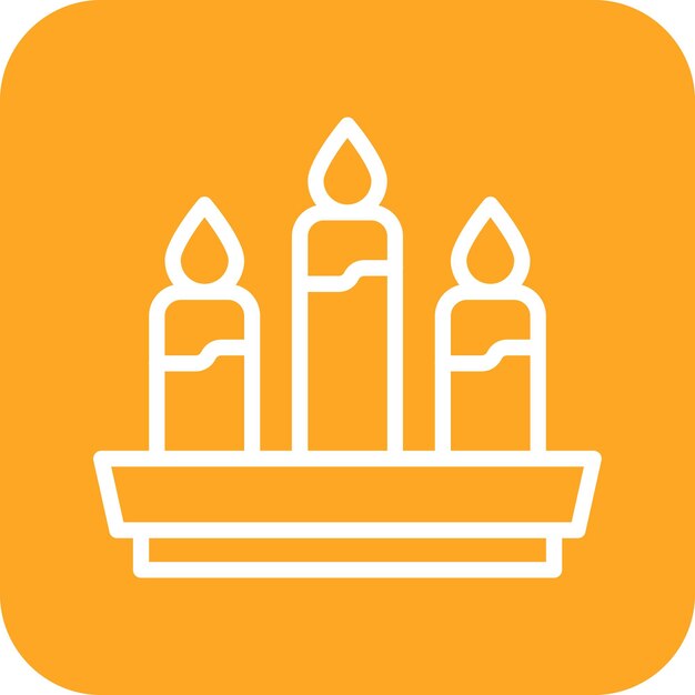 Ilustración del icono vectorial de la vela del conjunto de iconos de Pirata
