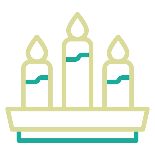 Ilustración del icono vectorial de la vela del conjunto de iconos de Pirata
