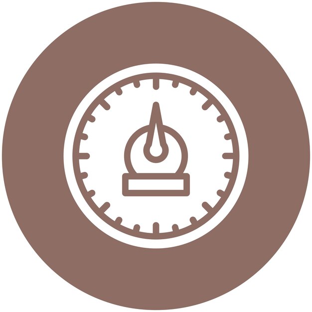 Ilustración del icono vectorial del velocímetro del conjunto de iconos de Auto Racing