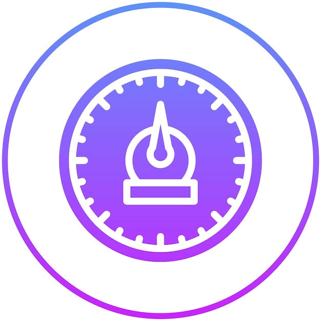 Ilustración del icono vectorial del velocímetro del conjunto de iconos de Auto Racing