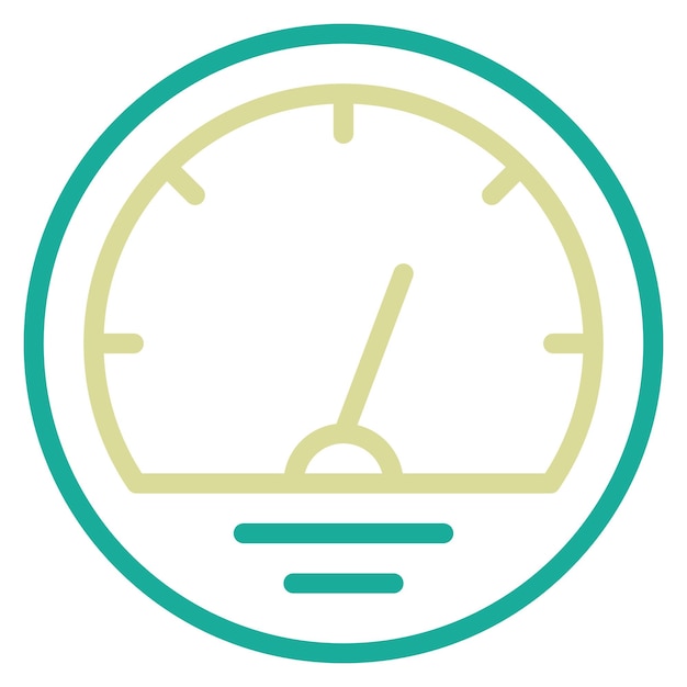 Ilustración del icono vectorial del velocímetro del conjunto de iconos de inicio de negocio