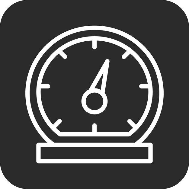Ilustración del icono vectorial del velocímetro del conjunto de iconos de reparación de automóviles