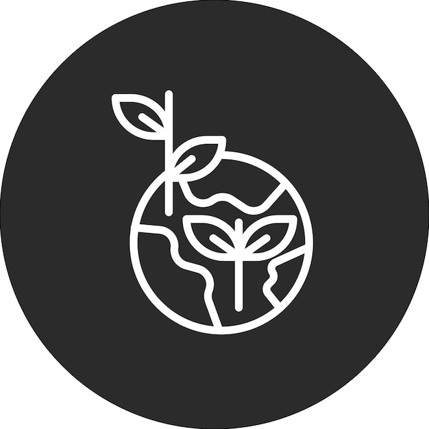 Ilustración del icono vectorial verde de Go del conjunto de iconos de energía renovable