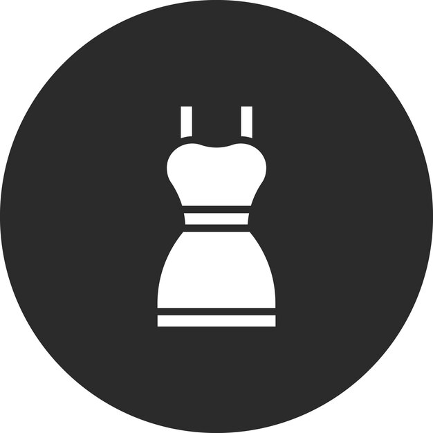Ilustración del icono vectorial del vestido de cumpleaños del conjunto de iconos de cumpleños