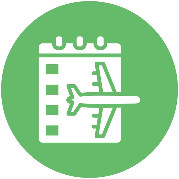 Ilustración del icono vectorial de viaje del conjunto de iconos de hora y fecha