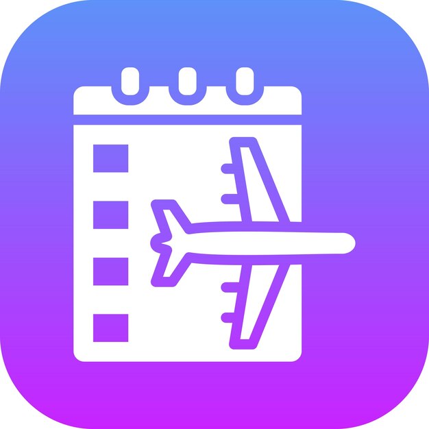 Ilustración del icono vectorial de viaje del conjunto de iconos de hora y fecha