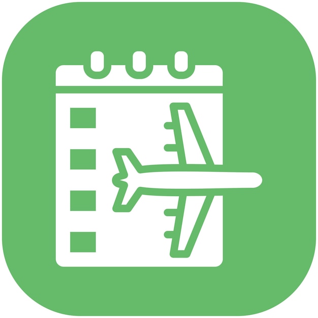 Ilustración del icono vectorial de viaje del conjunto de iconos de hora y fecha