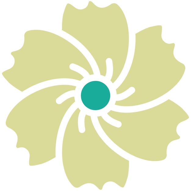 Ilustración del icono vectorial violeta del conjunto de iconos de flores