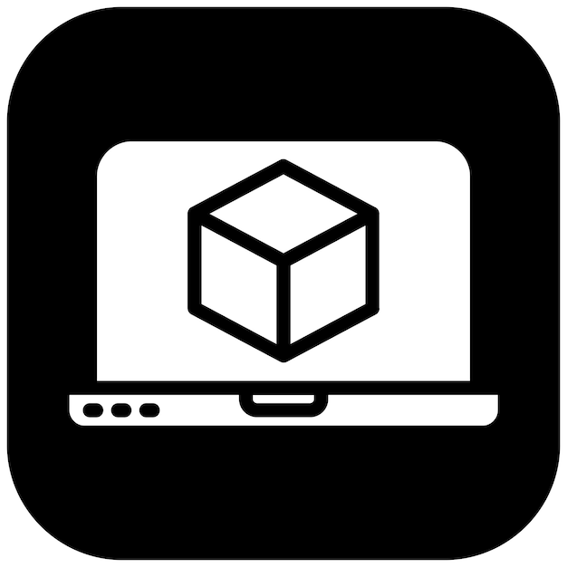 Ilustración del icono vectorial de virtualización de red del conjunto de iconos de red